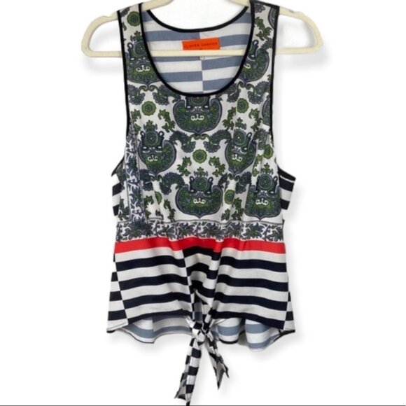 Clover Canyon Bora Bora Silk Printed Tank Top Blouse Size Medium Bohemian Boho M - Picture 4 of 10